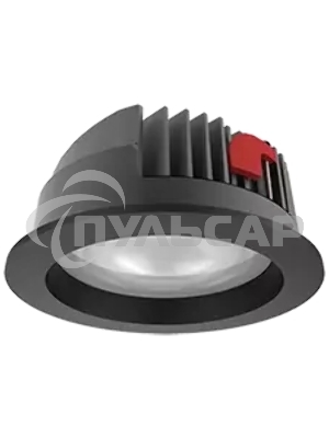 Светильник светодиодный ДВО-10Вт 1000Лм 4000К DL-PRO IP65 черный