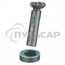 Электробритва BQ SV1002 Tiffany-Gray. Мощность 5 Вт / Время зарядки 90 минут / Время беспроводной работы 60 минут / Влагозащита IPX6 / Мытье под водой / Портативная база для зарядки