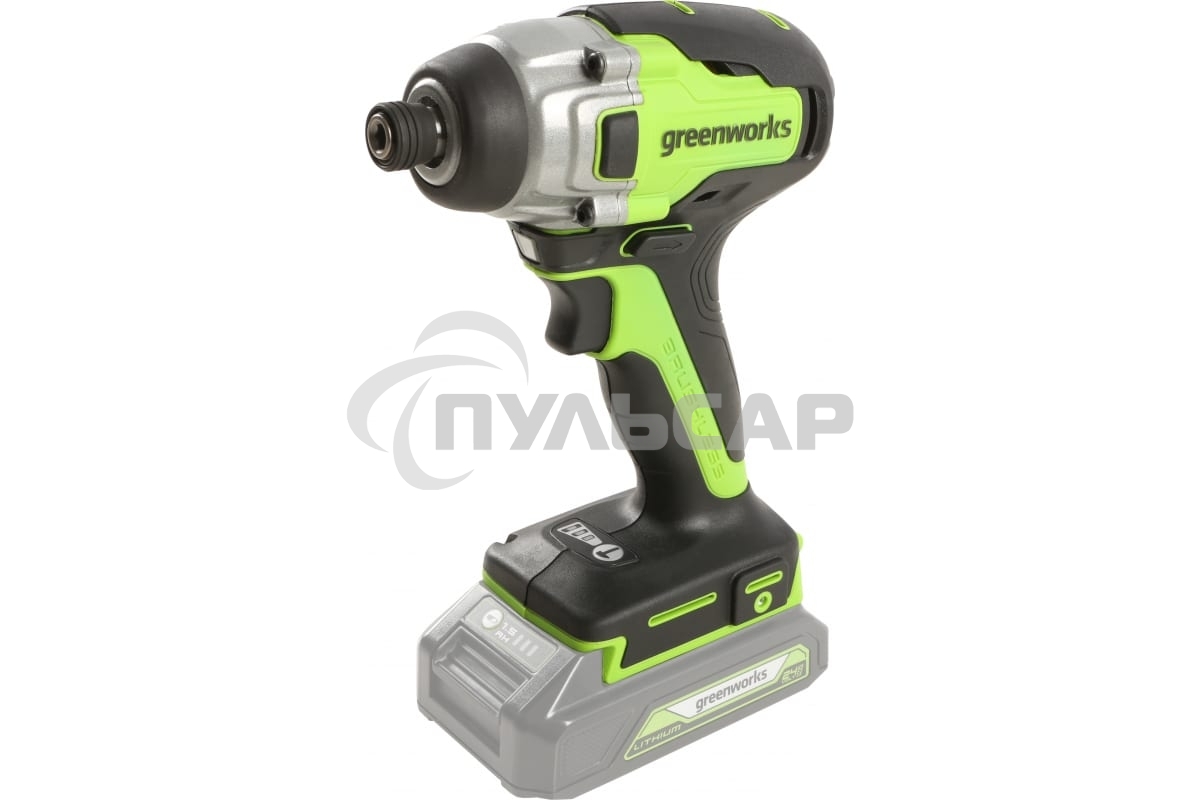 Винтоверт ударный аккумуляторный GreenWorks GD24ID3, 24V, бесщеточный, без АКБ и ЗУ (3802807)