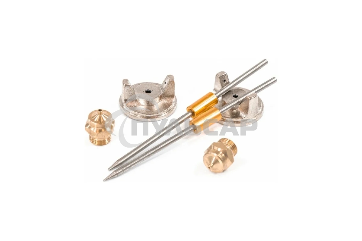 Краскопульт пневматический Matrix краскораспылитель пневмат. с верхним бачком v=1.0л + сопла