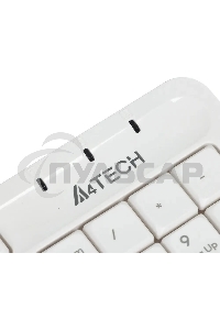 Клавиатура проводная A4Tech Fstyler FK10, USB, белый/серый