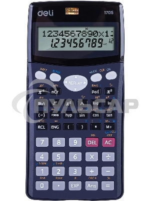 Калькулятор научный Deli E1705 черный 10+2-разр.