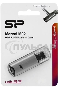 Флешка USB Silicon Power 16 Gb Marvel M02 SP016 GbUF3M02V1S USB 3.0 серебристый