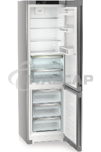 Холодильник Liebherr CBNsdc 573i-22 серебристый двухкамерный 266/94л морозилка снизу, No Frost