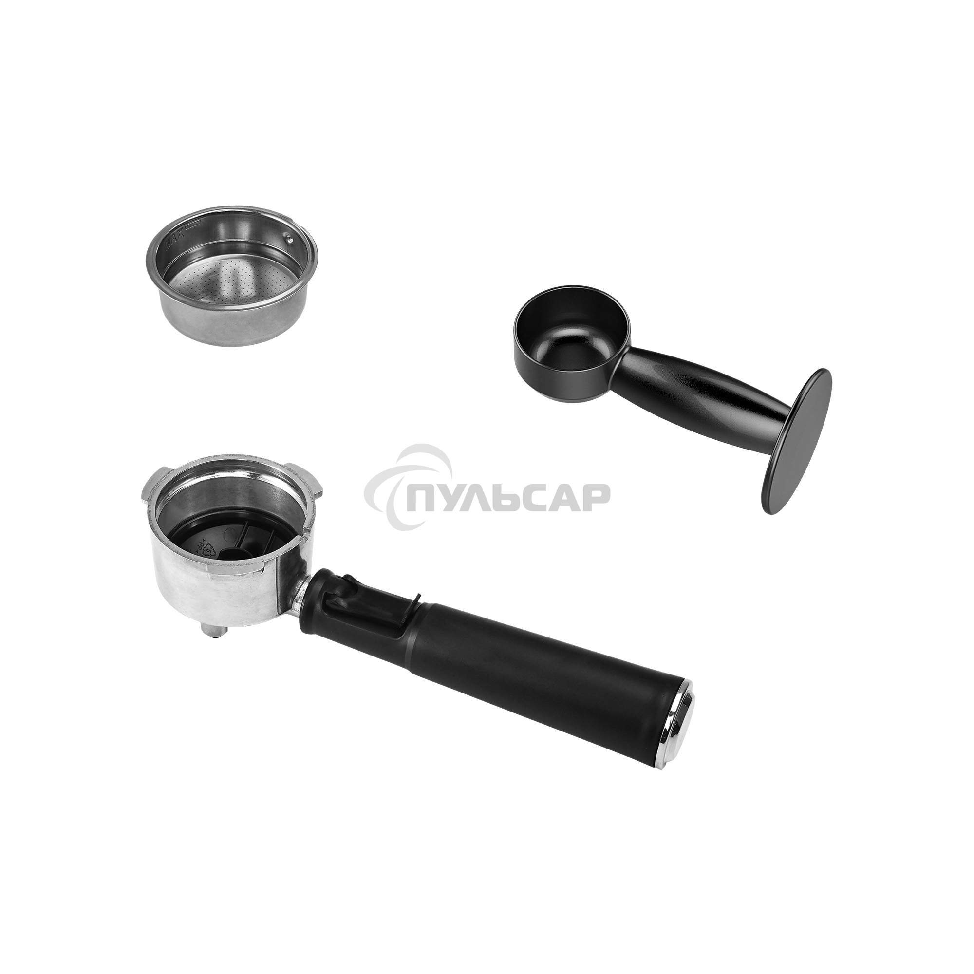 Кофеварка рожковая BBK BCM1501 нержавеющая сталь/черный, исп. кофе - молотый, 1.7 л, 1200 Вт, 20 бар