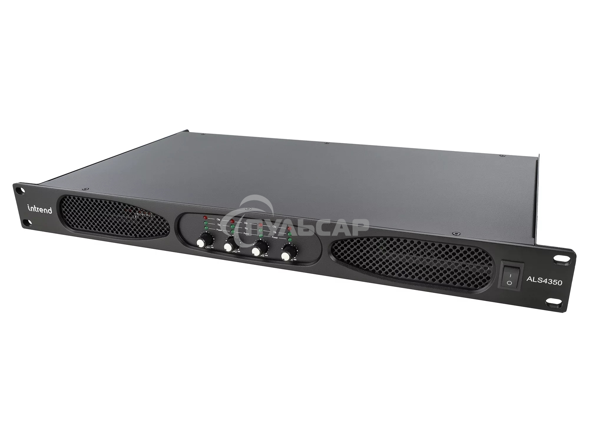 Усилитель Intrend ALS 4350 Четырехканальный, 4х350Вт/8Ом, 4х580Вт/4Ом, 2х1160Вт/8Ом