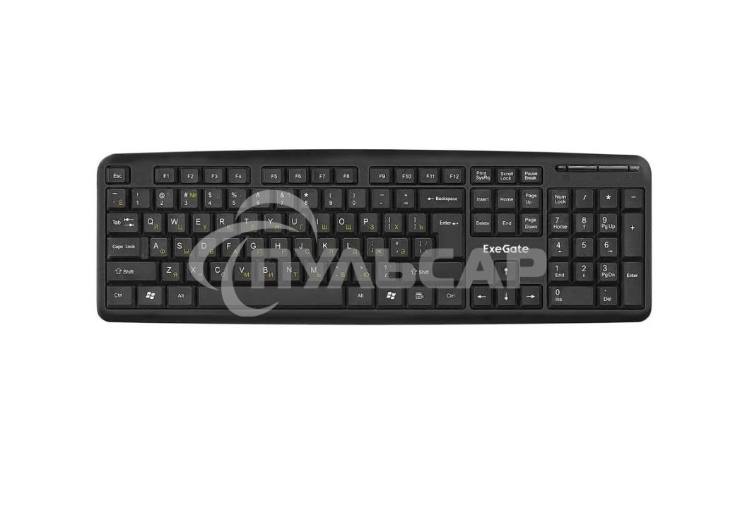 Клавиатура проводная ExeGate LY-331 (EX279937RUS), USB, черный