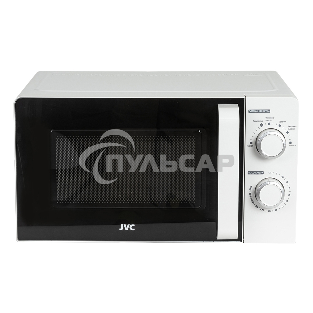 Микроволновая печь JVC JK-MW120M белый, 20 л, 700 Вт, переключатели - поворотный механизм