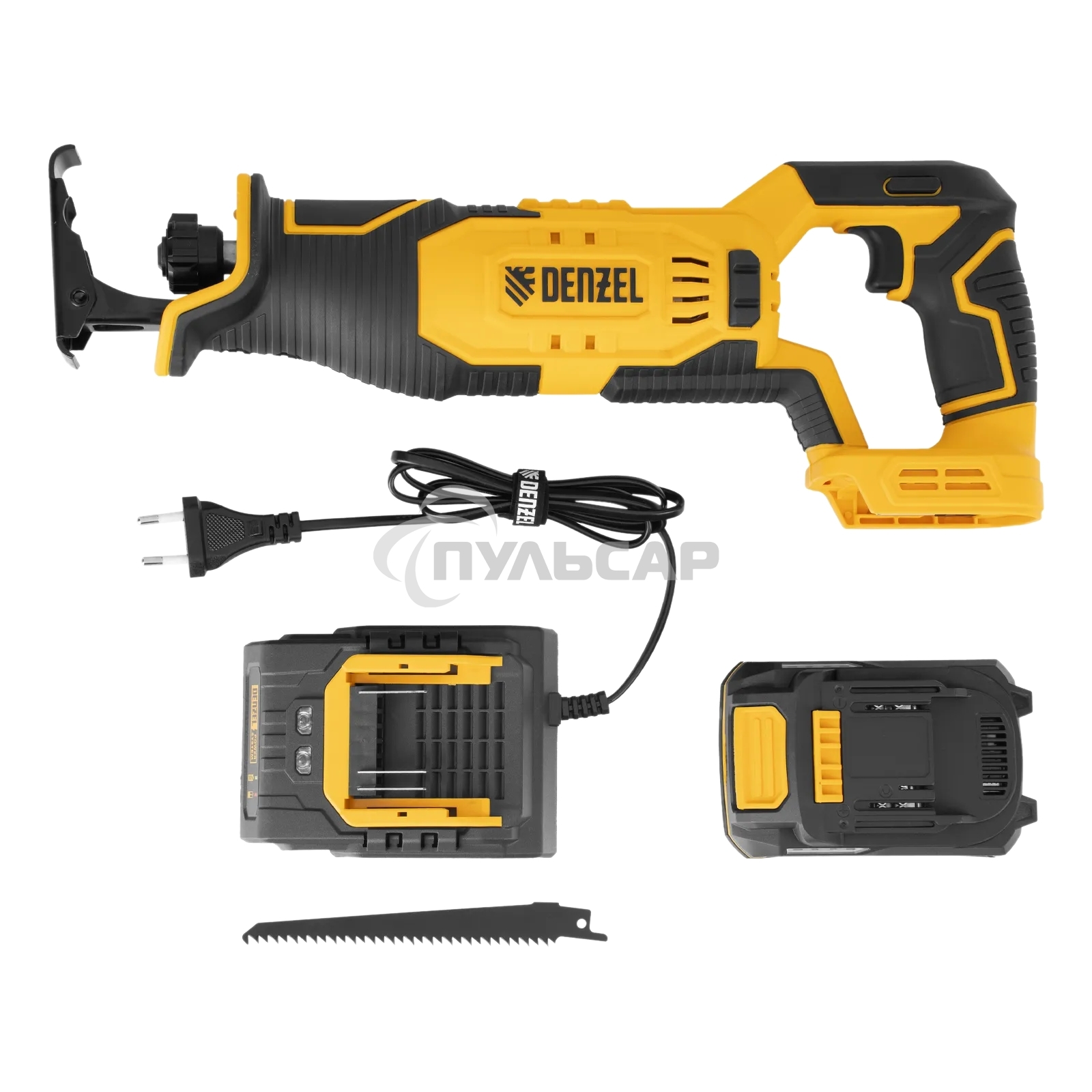 Пила сабельная Denzel RS-180 аккумуляторная Li-Ion, 20 В