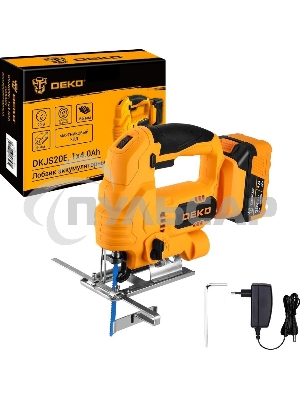 Лобзик аккумуляторный DEKO DKJS20E, 20В, 1x4.0А·ч