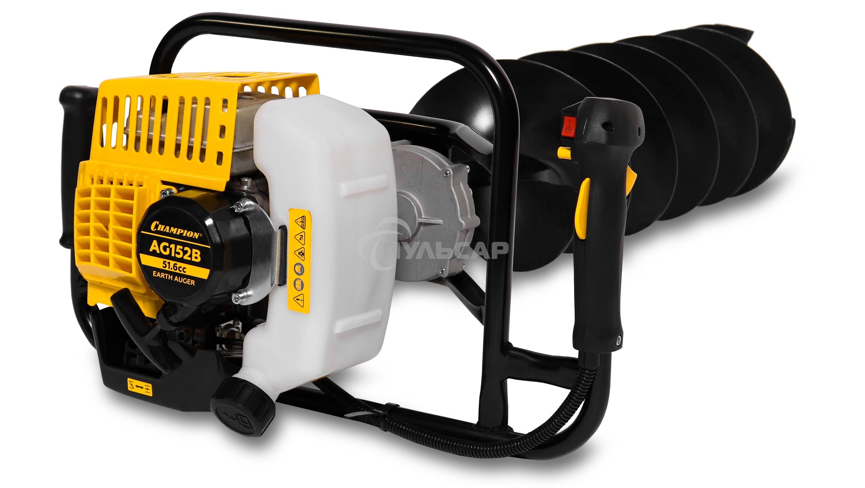 Мотобур CHAMPION AG152B 1,46кВт 51,6см 9,2кг без шнека