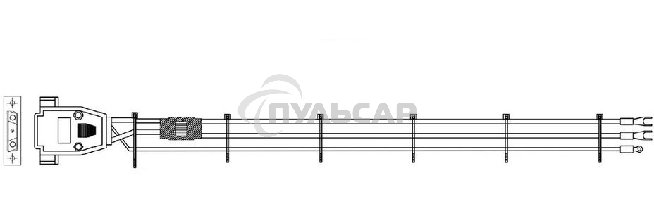 Кабель Gospower 0504-18030040, Power cable DC 3m
