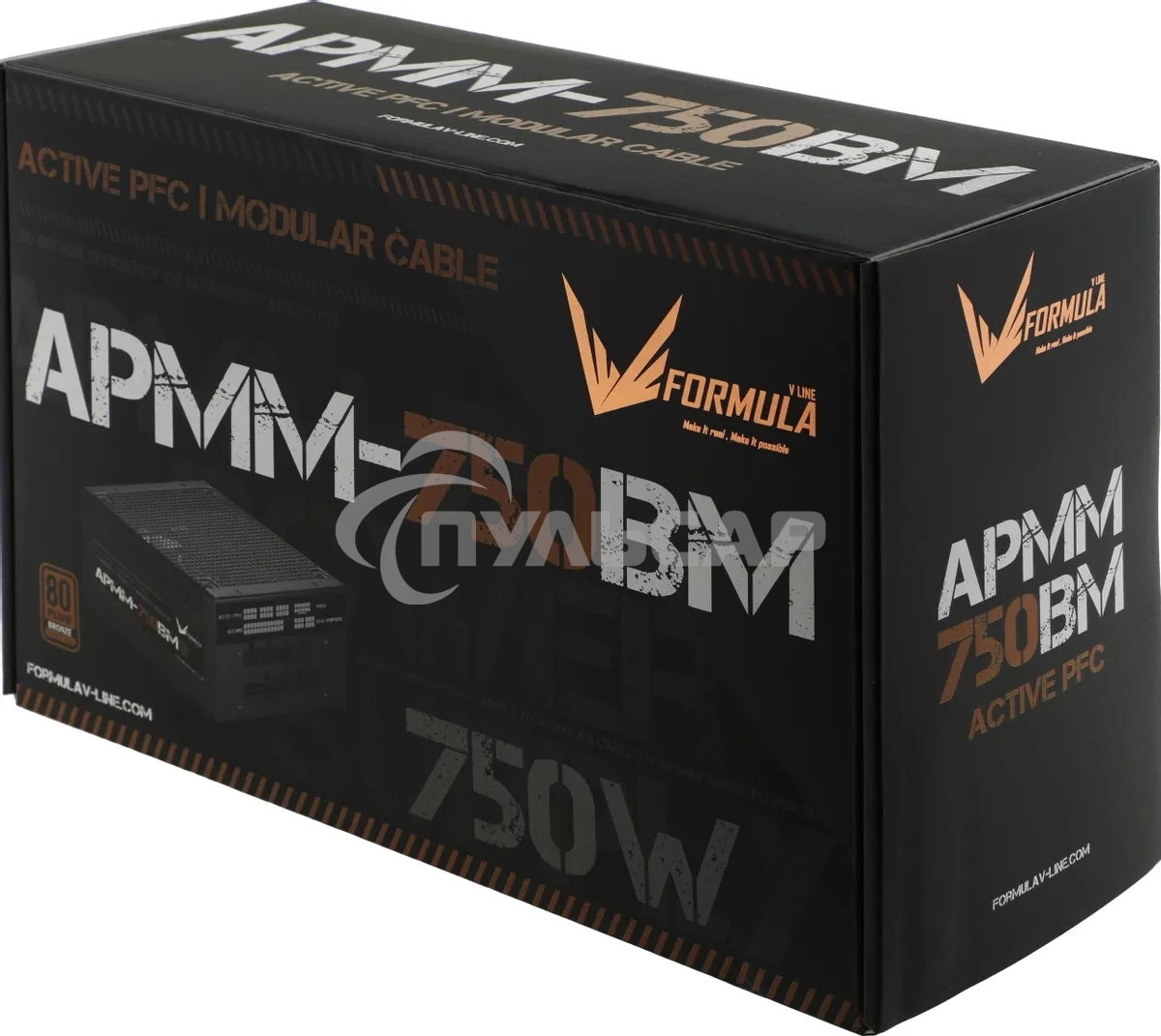 Блок питания Aerocool / Formula ATX 750W APMM-750BM 80 PLUS bronze (20+4pin) APFC 140мм fan 6xSATA Cab Manag RTL