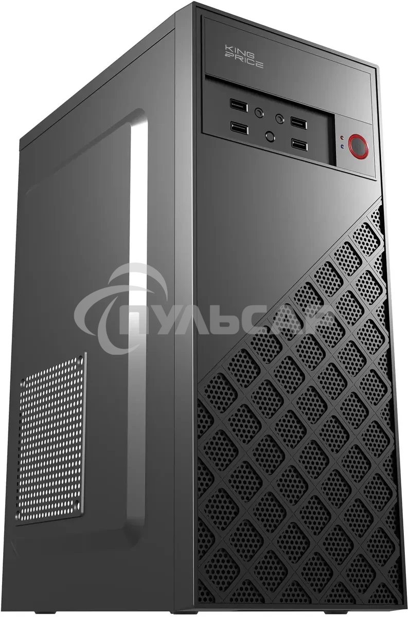Компьютерный корпус KingPrice KPCC-MD203 черный без БП ATX 1x80мм 3x120мм 2xUSB 2.0 audio