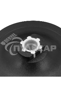 Тарелка опорная Denzel для дрели и УШМ с липучкой, 125 мм, стандартная, с адаптером c М14 на d8