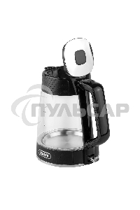 Чайник электрический Centek CT-1014 черный стекло 1.7л, 2200Вт, LED, Защита от перегрева, STRIX контроллер