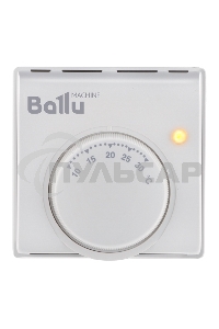 Комплект обогреватель инфракрасный Ballu BIH-GTW-1.3 + BMT-1 белый, 1300 Вт, 26 м2, термостат