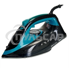 Утюг DELTA LUX DE-3000 черный с бирюзовым