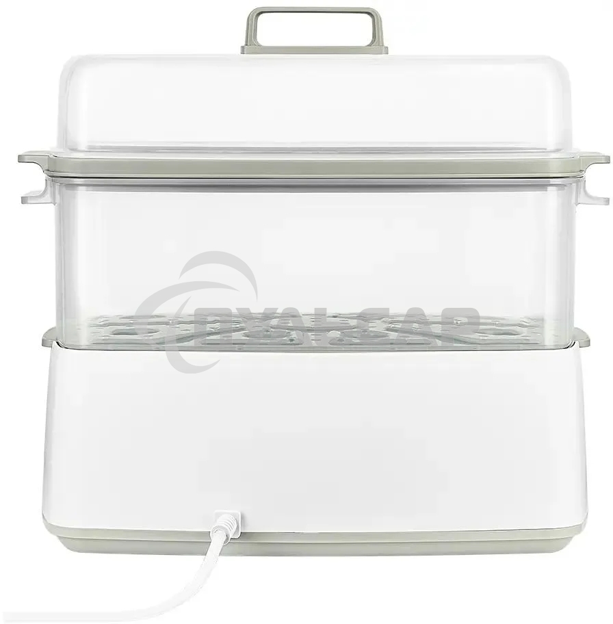 Пароварка Kitfort КТ-6431 2ярус. 800Вт белый/серый