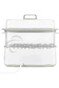 Пароварка Kitfort КТ-6431 2ярус. 800Вт белый/серый