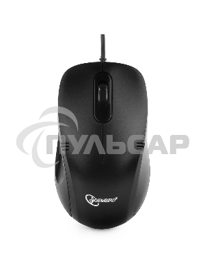 Мышь проводная Gembird MOP-110 черный, 1000 dpi, USB, кнопки - 3
