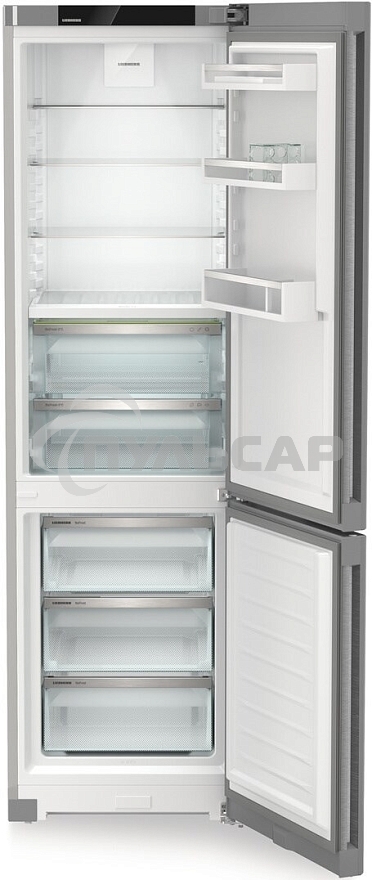 Холодильник Liebherr CBNsdc 573i-22 серебристый двухкамерный 266/94л морозилка снизу, No Frost