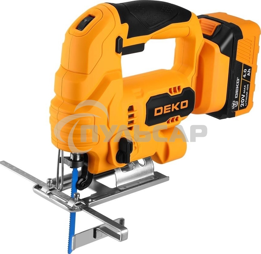 Лобзик аккумуляторный DEKO DKJS20E, 20В, 1x4.0А·ч
