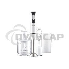 Блендер погружной Blackton Bt HB401S белый-черный, блендер+миксер+измельчитель Мощность:800 Вт