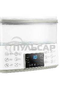 Пароварка Kitfort КТ-6431 2ярус. 800Вт белый/серый