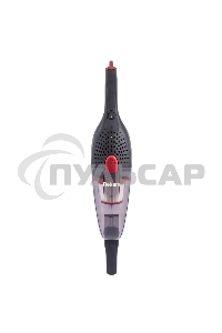 Пылесос вертикальный Rekam HVVC-1150 черный/красный, питание от аккумулятора, 25 Вт, уборка сухая, пылесборник 0.8 л, работа от АКБ max 30 мин