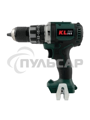 Профессиональный ударный бесщеточный шуруповерт KLPRO KLDM18BH-00 (18В, без ЗУ и АКБ, 70Нм, 2 скорости, 23-ступени к/м, подсветка,в кейсе)