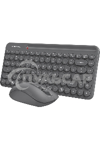 Комплект клавиатура + мышь A4Tech Fstyler FG3200 Air2 клав:серый мышь:серый USB беспроводная slim Multimedia