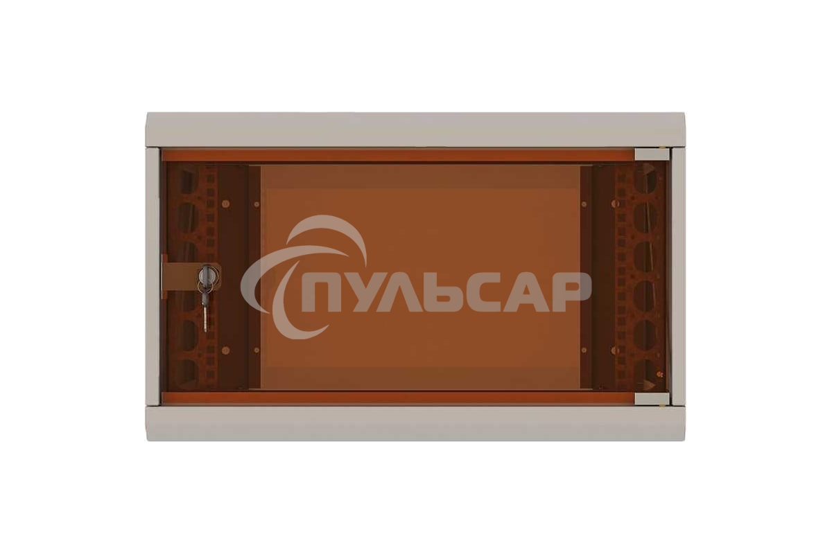 Шкаф коммутационный Suprlan (05-1093) настенный 12U 600x450мм пер.дв.стекл направл.под закл.гайки 70кг RAL 7035 385мм 19кг 500мм