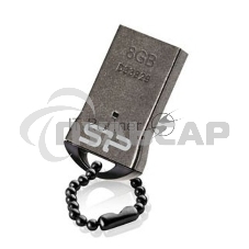 Флешка USB R/W Silicon Power 8 Gb Touch T01 SP008 Gb,UF2T01V1K USB 2.0 черный/серебристый