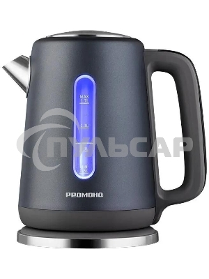 Чайник электрический Redmond KM238 1.7л. 2200Вт серо-голубой корпус: стекло
