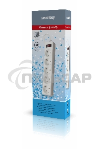 Сетевой фильтр Smartbuy (SBSP-50-W) - 5 роз х 5 м - белый