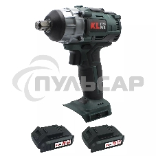 Профессиональный бесщеточный гайковерт аккумуляторный KLPRO KLSS18B-20 (18В, Li-ion-2шт, 2.0А·ч, 250Нм, 2 скорости, подсветка,З/У,в кейсе)
