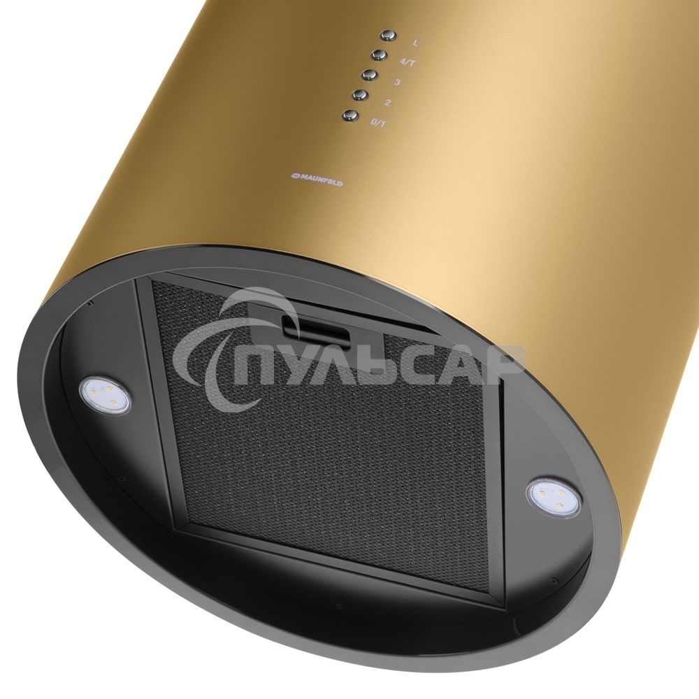 Вытяжка островная Maunfeld Lee Isla 39 золотой, 38 см, 1000 куб. м/ч, 52 дБ