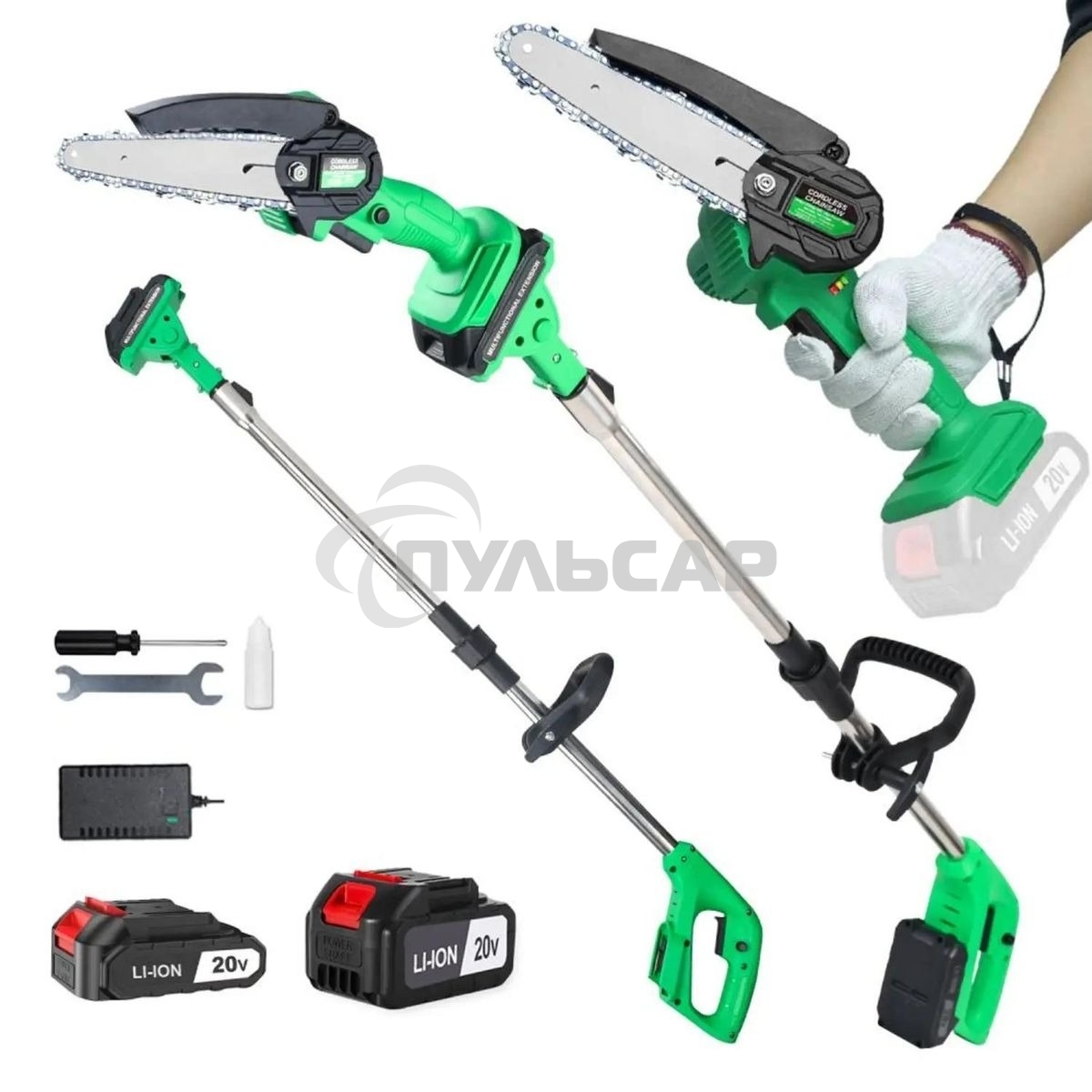 Электрическая цепная пила Zitrek GreenSaw 20 Plus дл.шины:6