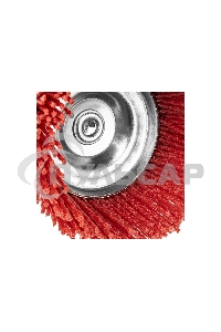 Щетка для дрели Denzel 75 мм, чашка, со шпилькой, нейлоновая щетина