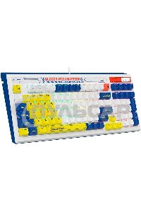 Клавиатура проводная A4Tech Bloody B950 USB синий/белый