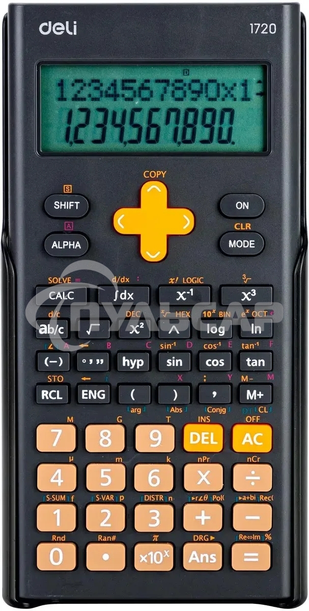 Калькулятор научный Deli E1720-black черный 12-разр.