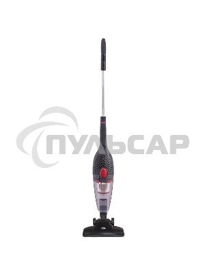 Пылесос вертикальный Rekam HVVC-1150 черный/красный, питание от аккумулятора, 25 Вт, уборка сухая, пылесборник 0.8 л, работа от АКБ max 30 мин