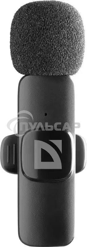Петличный микрофон Defender Talky-137 wrls, черный, на прищепке, 1шт