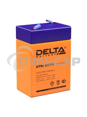 Батарея Delta DTM 6045 (6V 4.5Ah)