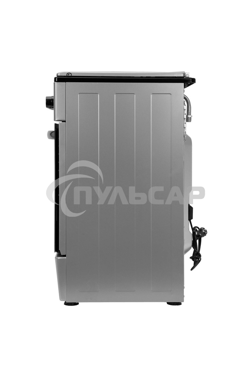 Плита комбинированная Kraft KF-FSK5302ES серый, конфорок 4 газовых, духовка 58 л, 50 см x 85.5 см x 55 см