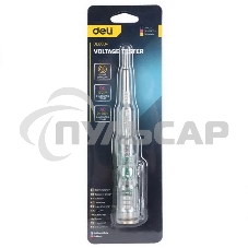 Индикаторная отвертка-тестер напряжения светодиодная Deli DL8004 12-250 В