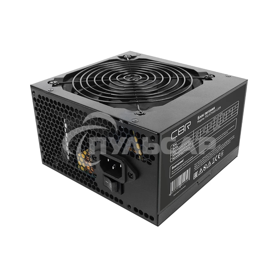 Блок Питания CBR PSU-ATX450-12GM, 450Вт,80 PLUS Bronze, 120мм, черный