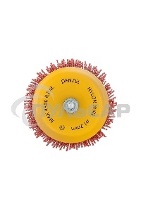 Щетка для дрели Denzel 75 мм, чашка, со шпилькой, нейлоновая щетина