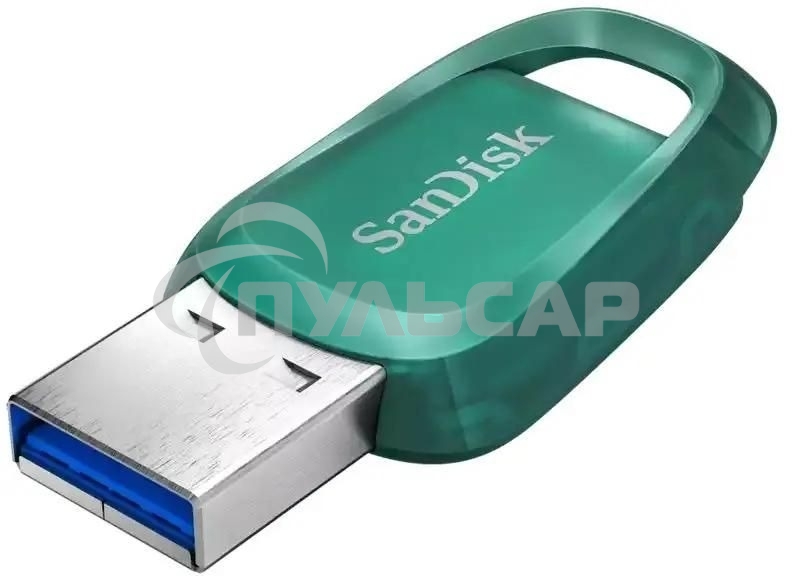 Флешка USB 256 Gb SanDisk CZ96 Ultra Eco, USB 3.2 Green